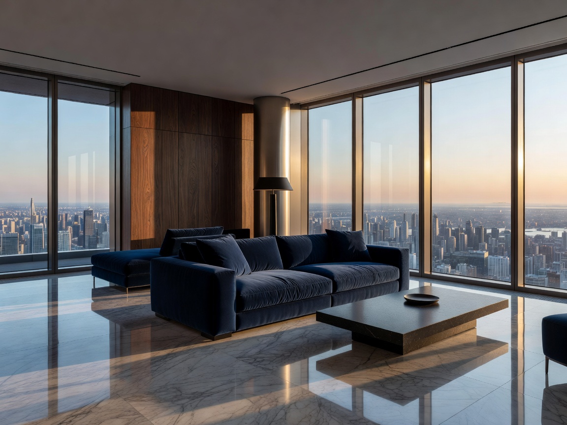 Luxurious Penthouse Suite with panoramic high-floor views