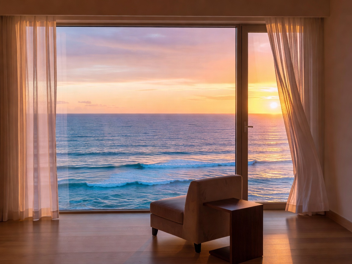 Sea View Room looking out over the ocean